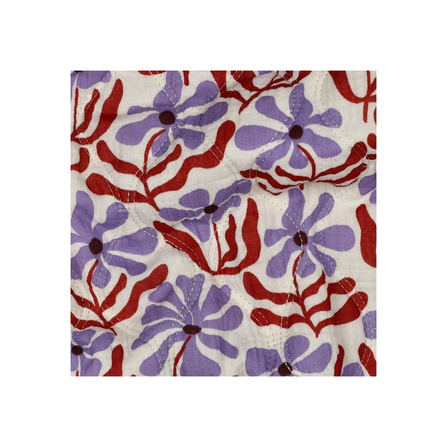 Tissu double gaze matelassé Bota - écru