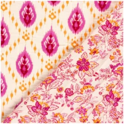 Tissu double gaze matelassé Jyoti