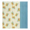 Tissu double gaze matelassé réversible Juice/Bleu