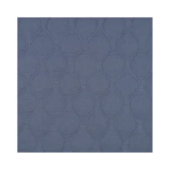 Tissu double gaze matelassé uni Ondi - bleu jean