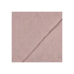 Tissu double gaze matelassé uni Ondi - rose poudré