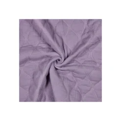 Tissu double gaze matelassé uni Ondi - lilas