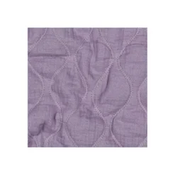 Tissu double gaze matelassé uni Ondi - lilas