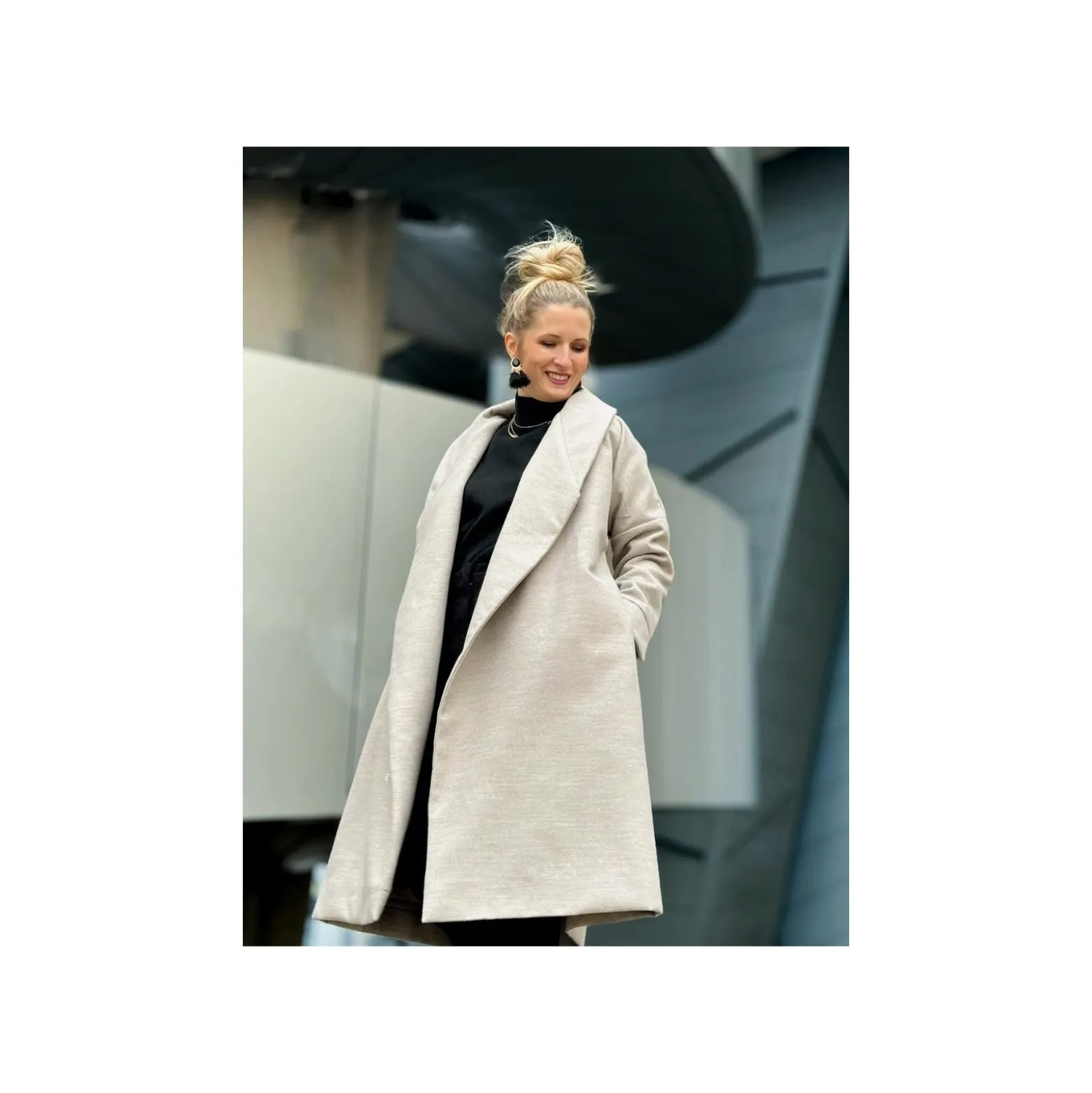 Tissu drap manteau