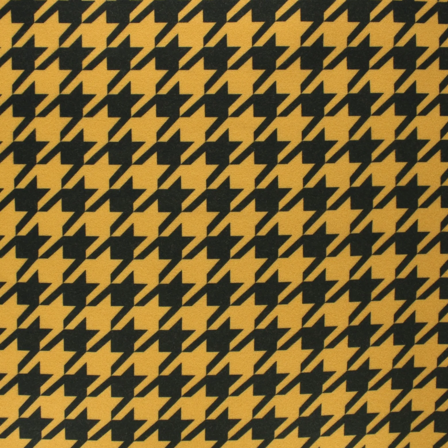Tissu drap manteau léger Pied-de-coq - jaune moutarde