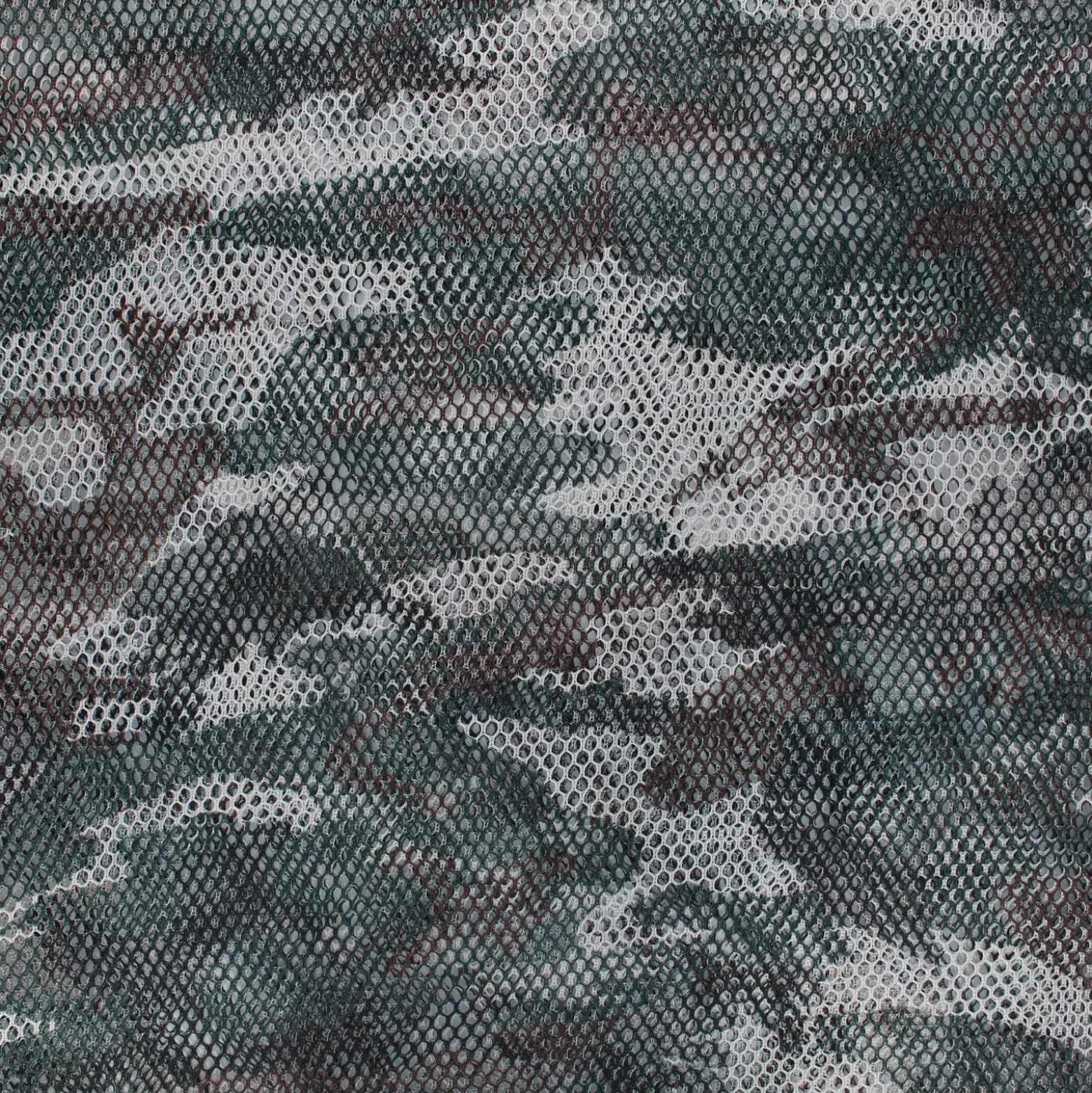 Tissu filet polyester Camouflage - vert
