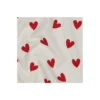Tissu flanelle Poppy Hearts - écru