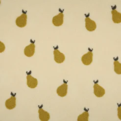 Tissu fourrure sherpa Poire - écru