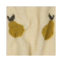 Tissu fourrure sherpa Poire - écru