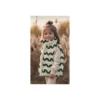 Tissu fourrure sherpa Waves - vert foncé