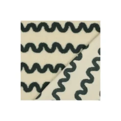 Tissu fourrure sherpa Waves - vert foncé