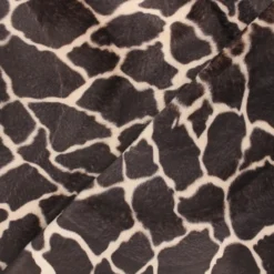 Tissu fourrure Velboa - girafe