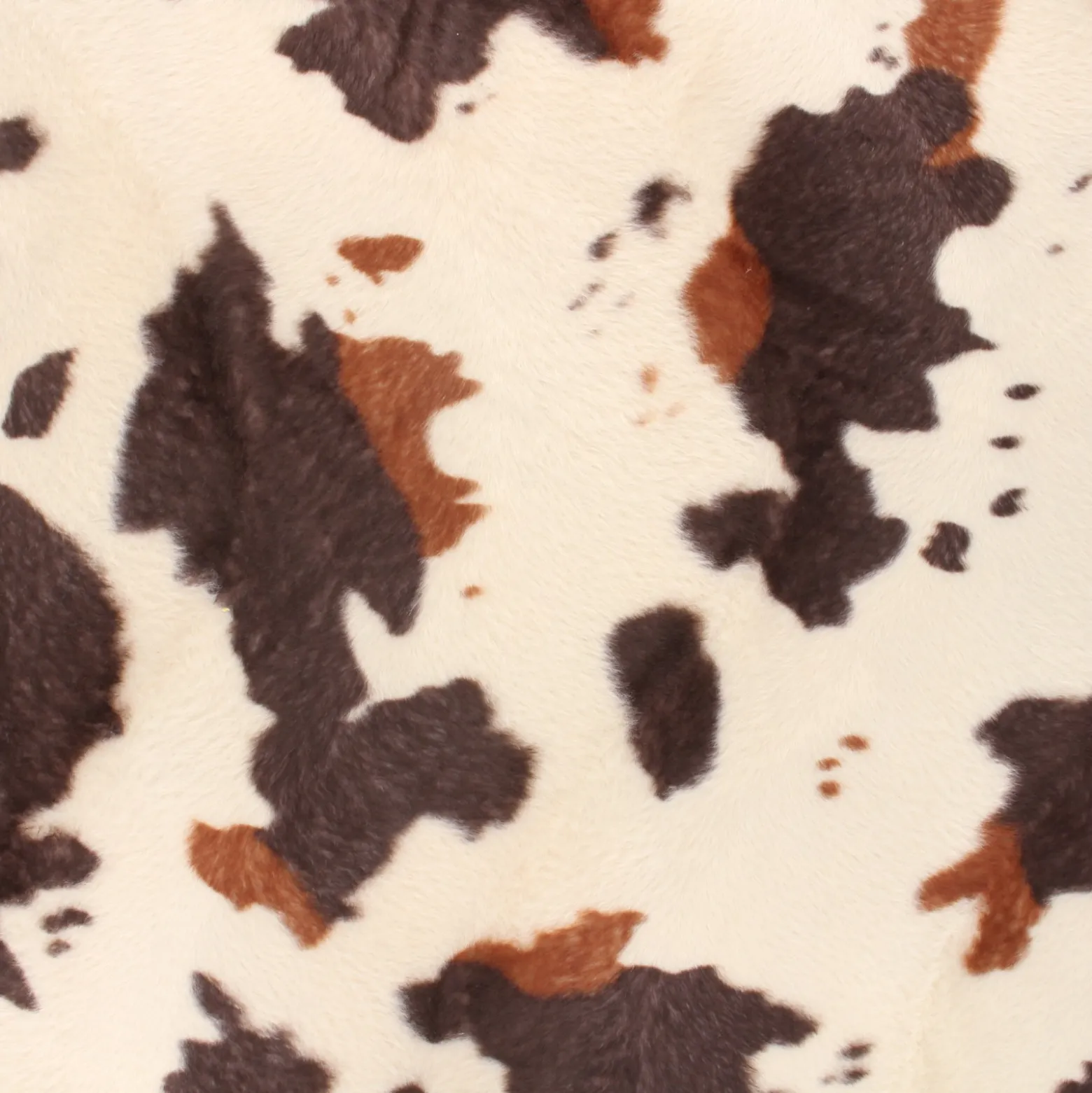 Tissu fourrure Velboa - vache marron