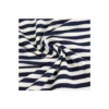 Tissu french terry Marinière - bleu marine