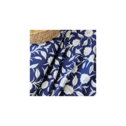 Tissu indien Andhra - bleu