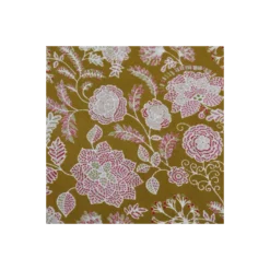 Tissu indien Jaya - jaune moutarde