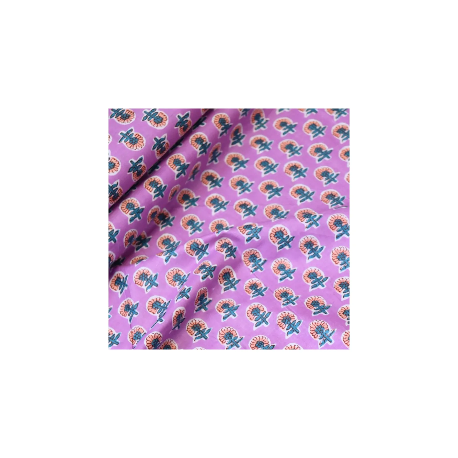 Tissu indien Milke - violet