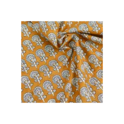 Tissu indien Uma - ocre