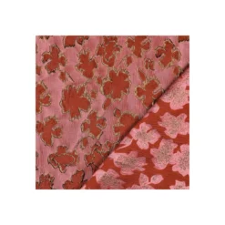 Tissu jacquard Céleste - rose