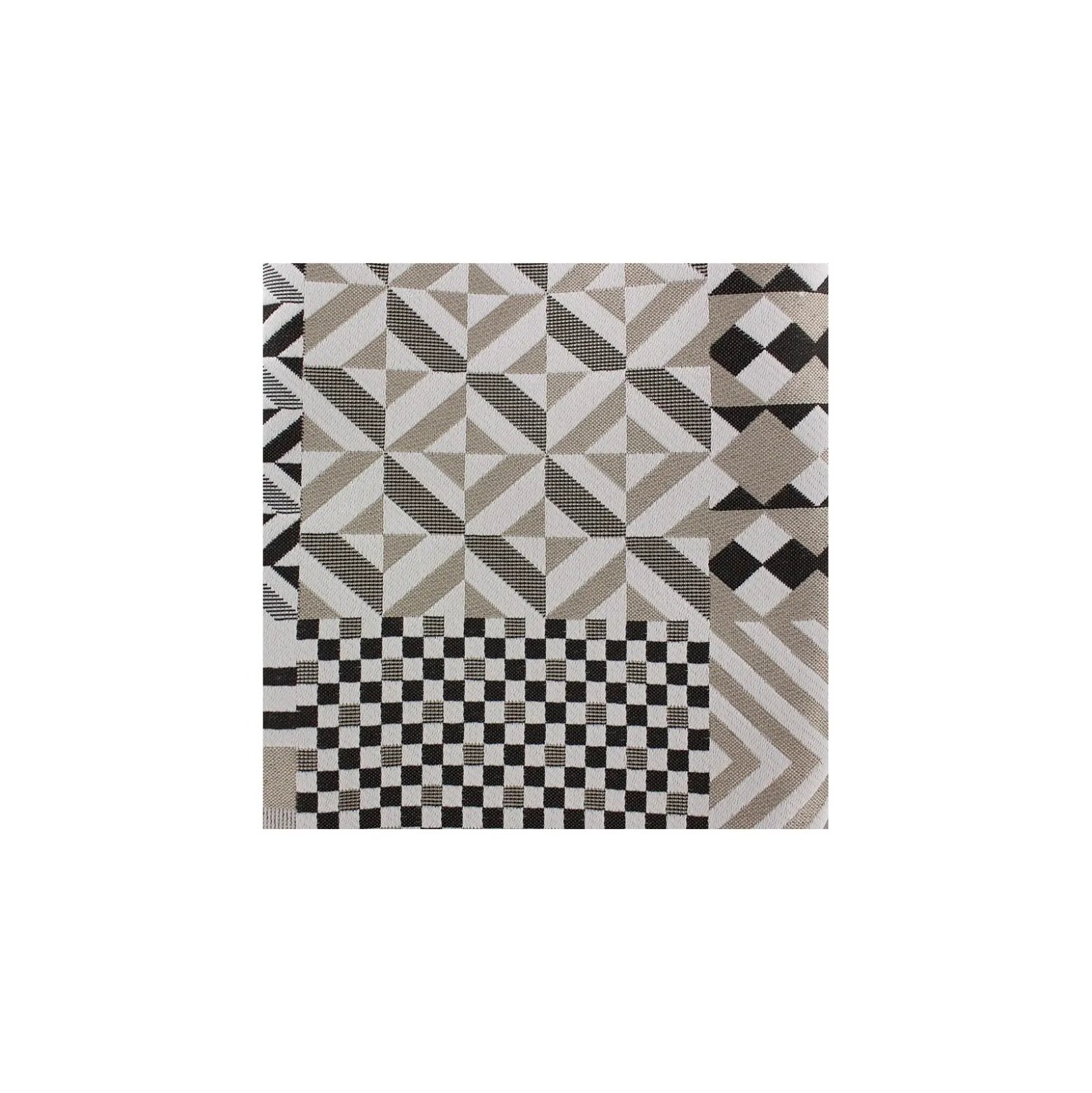 Tissu Jacquard Scénario patch géométrique