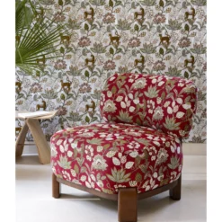 Tissu jacquard Soliman - rouge