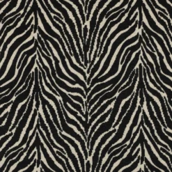 Tissu jacquard Zèbre - noir