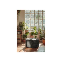 Tissu jacquard Zèbre - noir