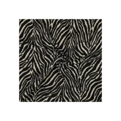 Tissu jacquard Zèbre - noir