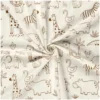 Tissu jersey Baby safari - écru