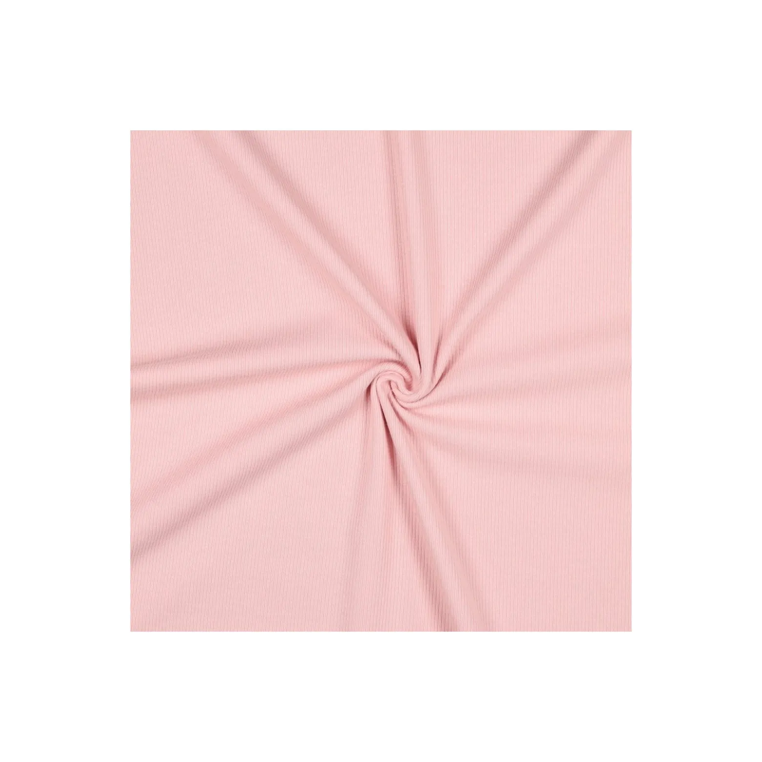 Tissu jersey côtelé - rose
