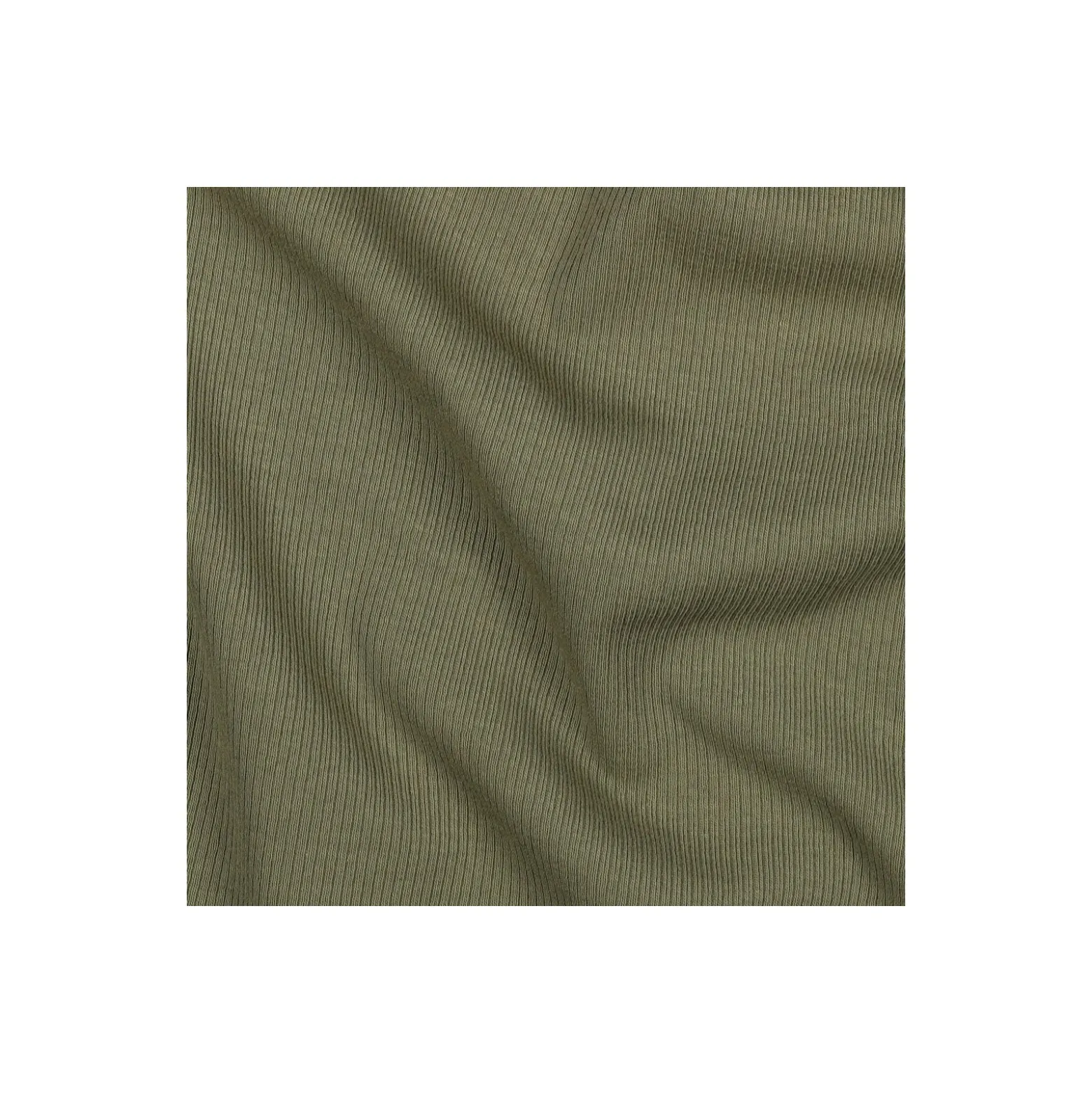 Tissu jersey côtelé - vert kaki