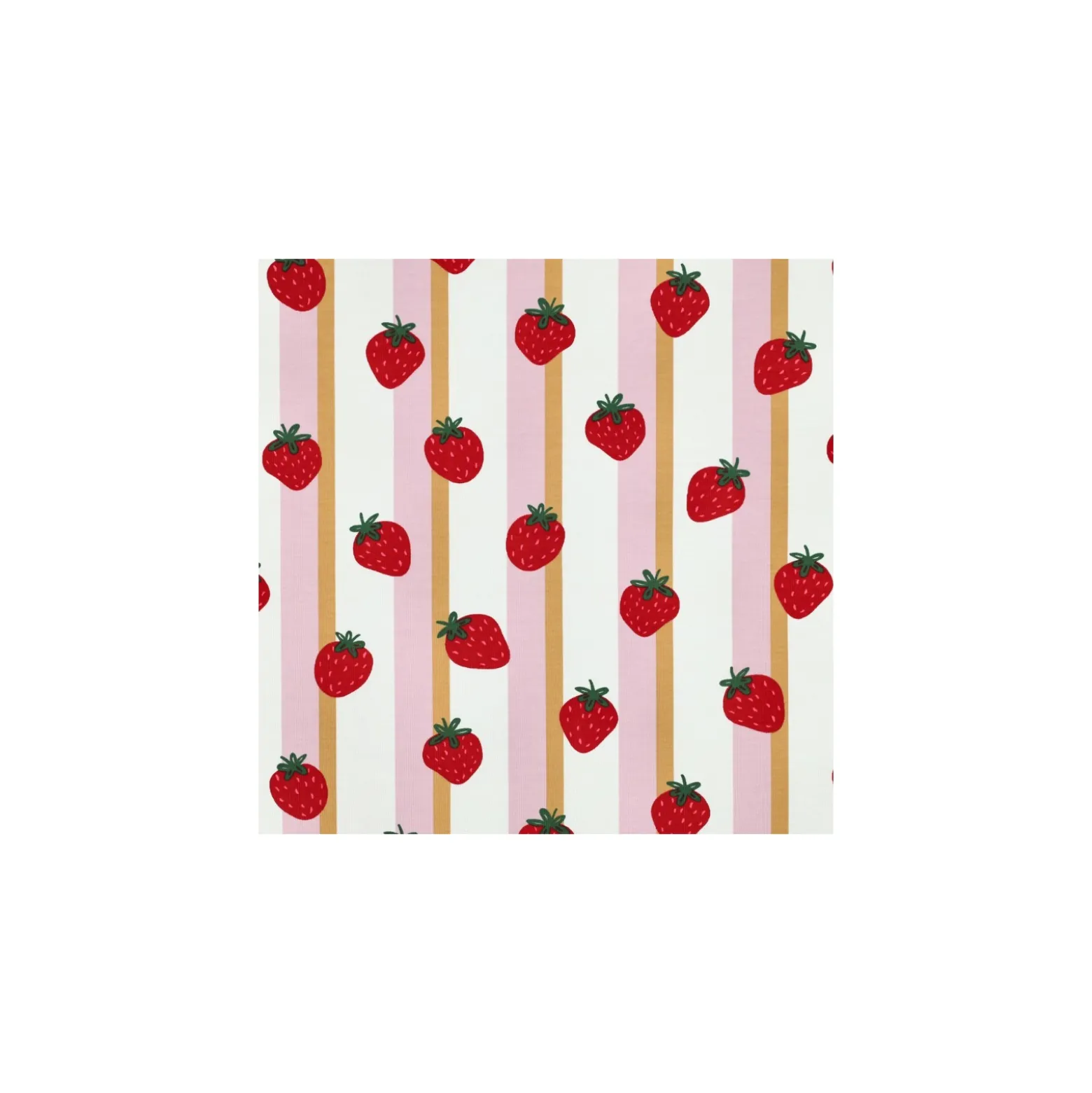 Tissu jersey Fraise - rose