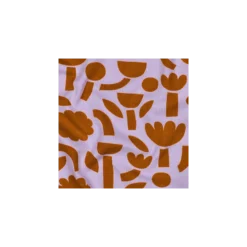 Tissu jersey Jennifer Bouron Tetris Flowers - lavande