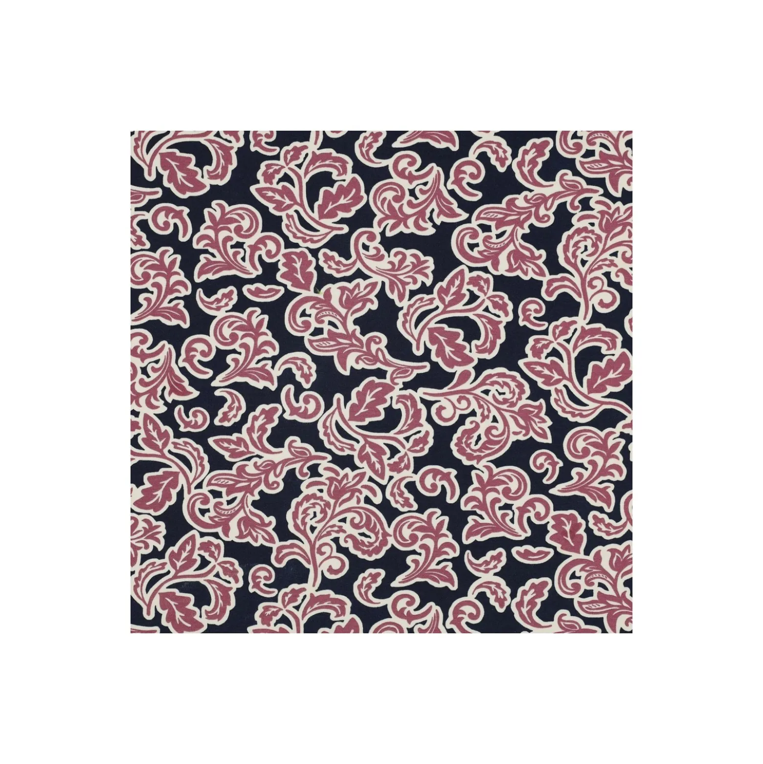 Tissu jersey milano Pommé fabrics Leaves - bleu marine