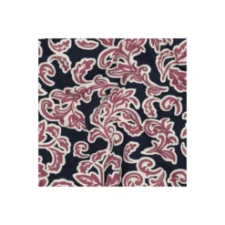 Tissu jersey milano Pommé fabrics Leaves - bleu marine