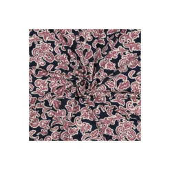 Tissu jersey milano Pommé fabrics Leaves - bleu marine