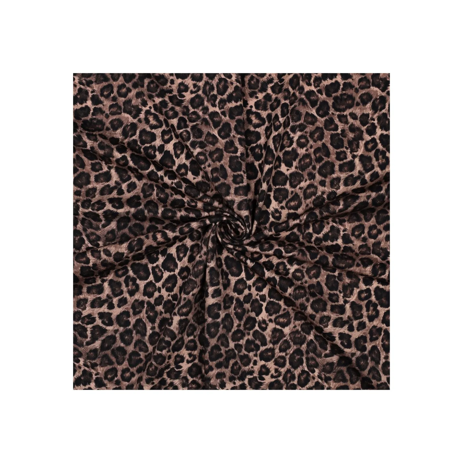 Tissu jersey Pommé fabrics Felina - marron