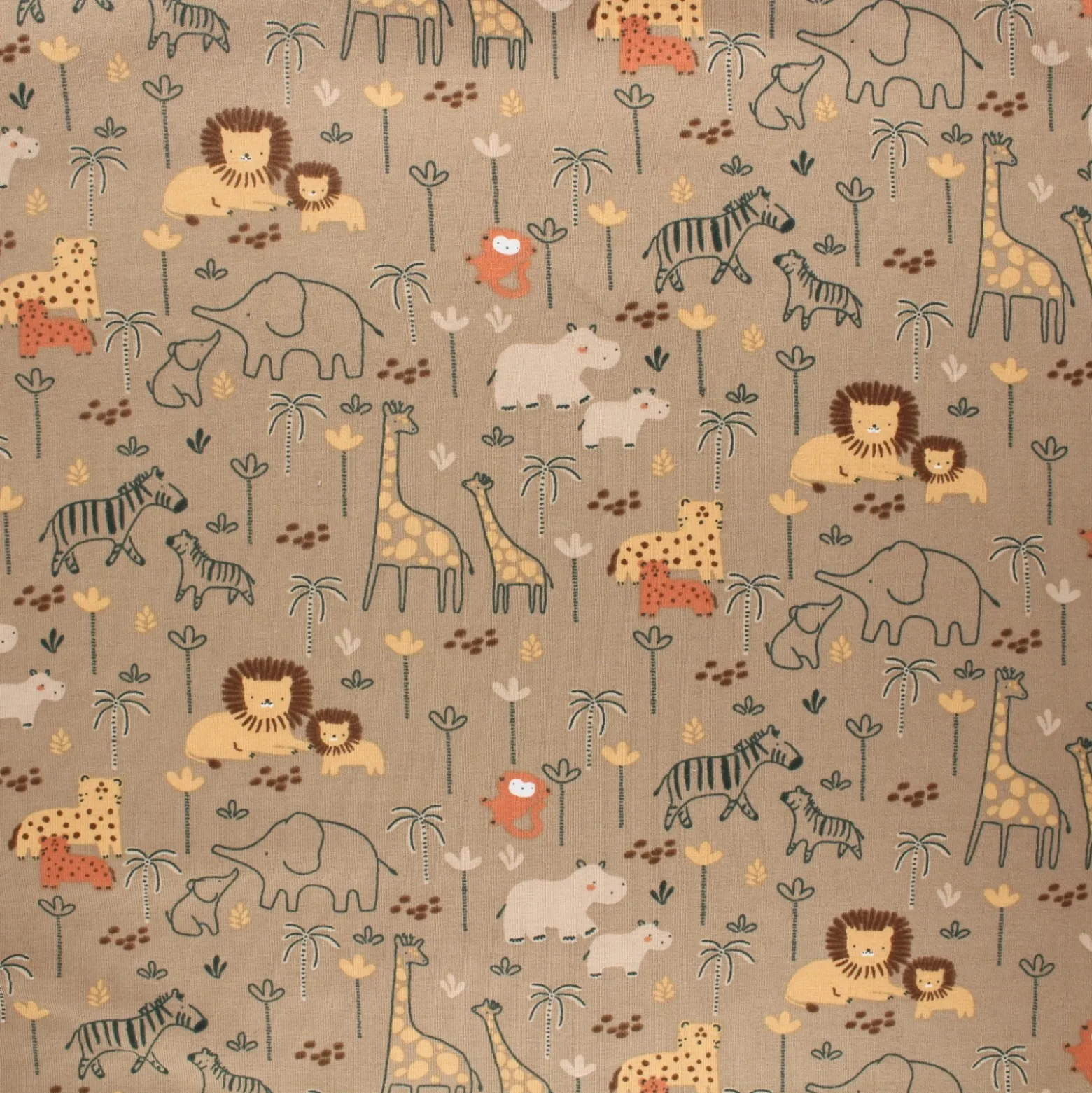Tissu jersey Poppy Animals B