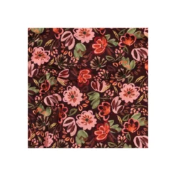 Tissu jersey Poppy Floralyne - bordeaux