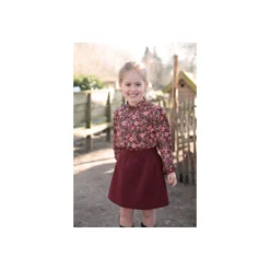 Tissu jersey Poppy Floralyne - bordeaux