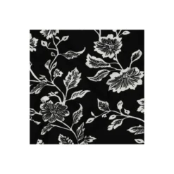 Tissu jersey viscose Pommé fabrics Botanie - noir