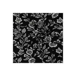Tissu jersey viscose Pommé fabrics Botanie - noir