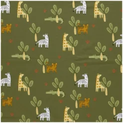 Tissu jersey Wildy - vert kaki