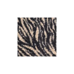 Tissu lainage bouclette Zèbre - marron