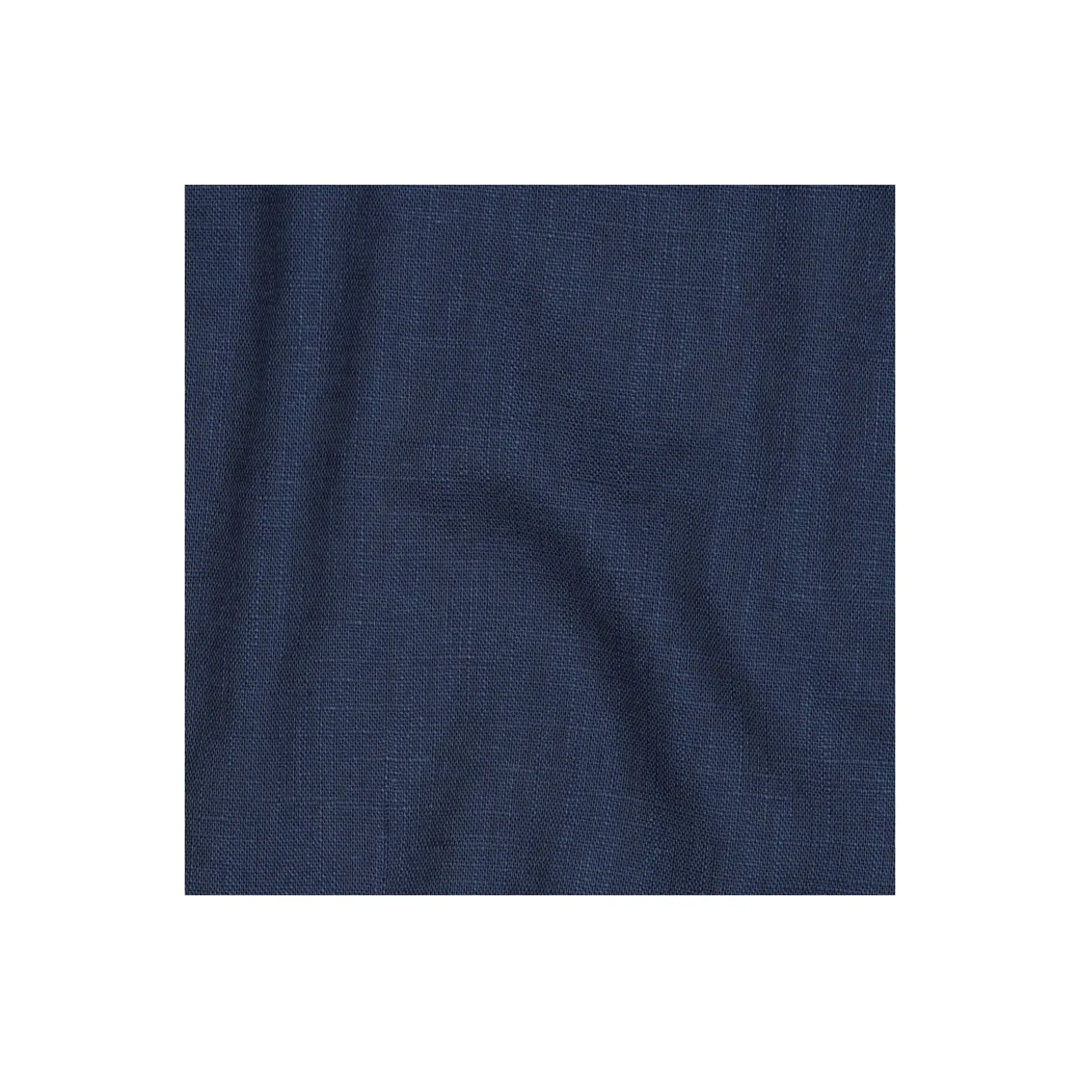 Tissu lin lavé - bleu indigo