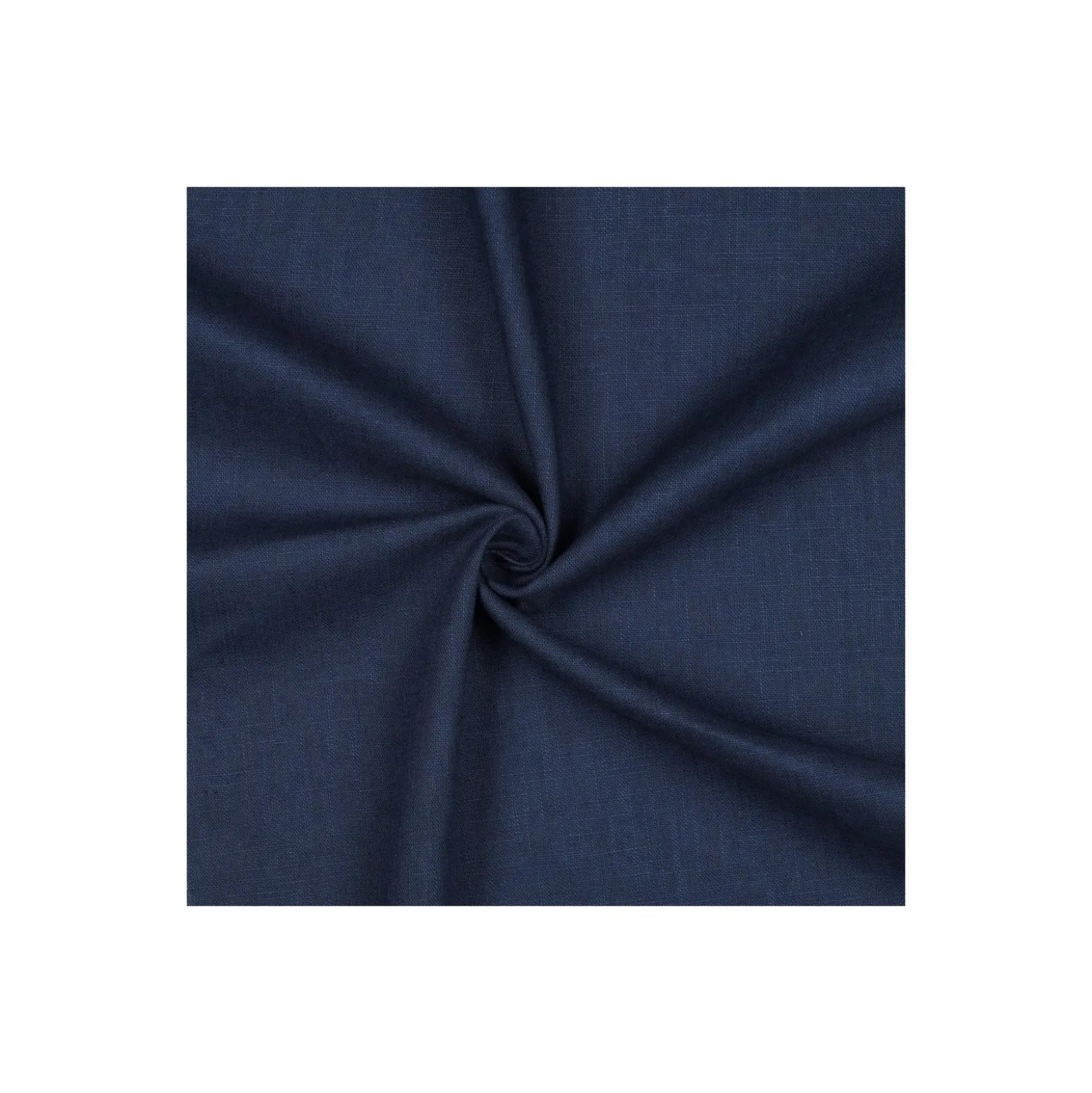 Tissu lin lavé - bleu indigo