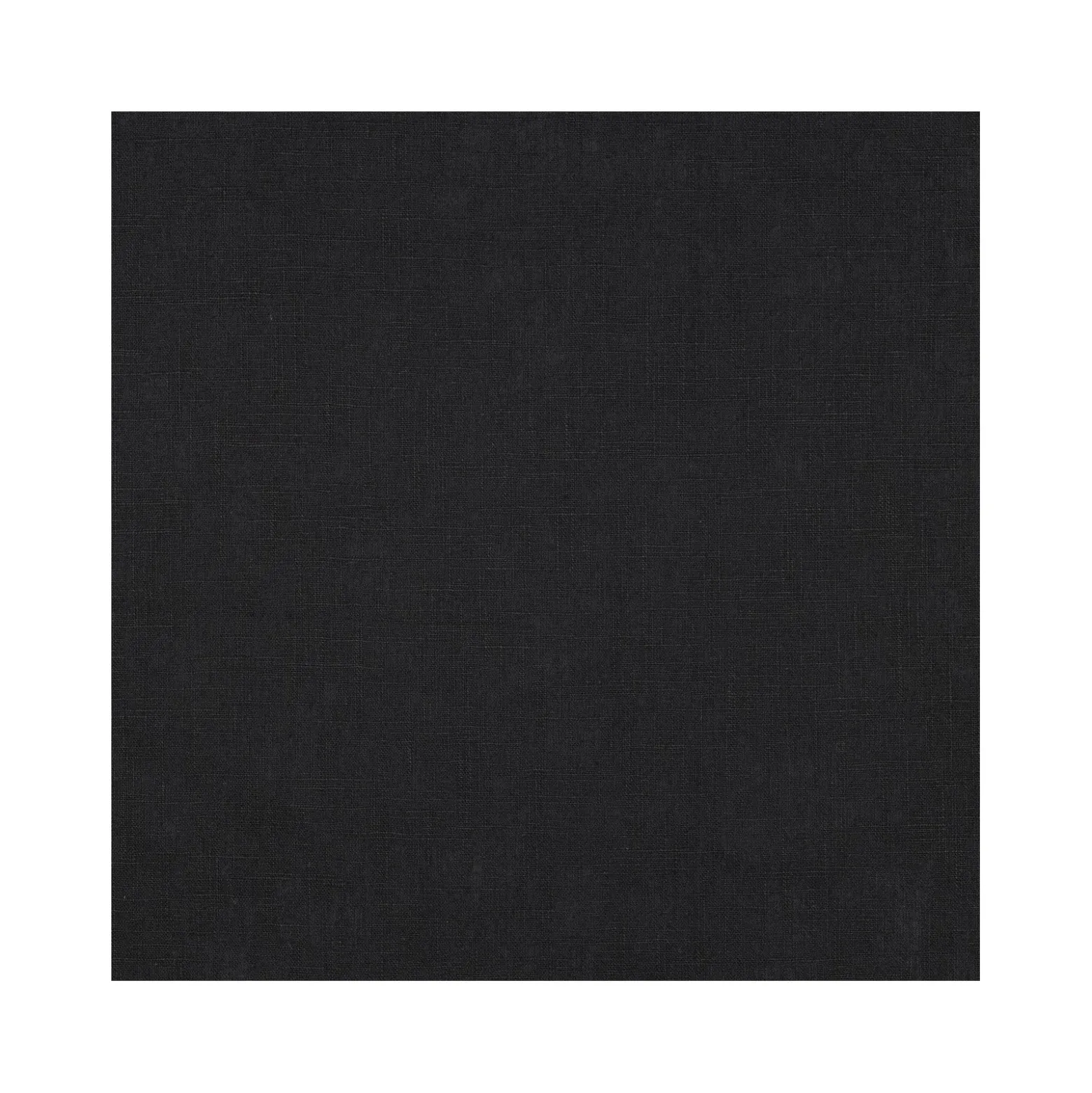 Tissu lin lavé - noir