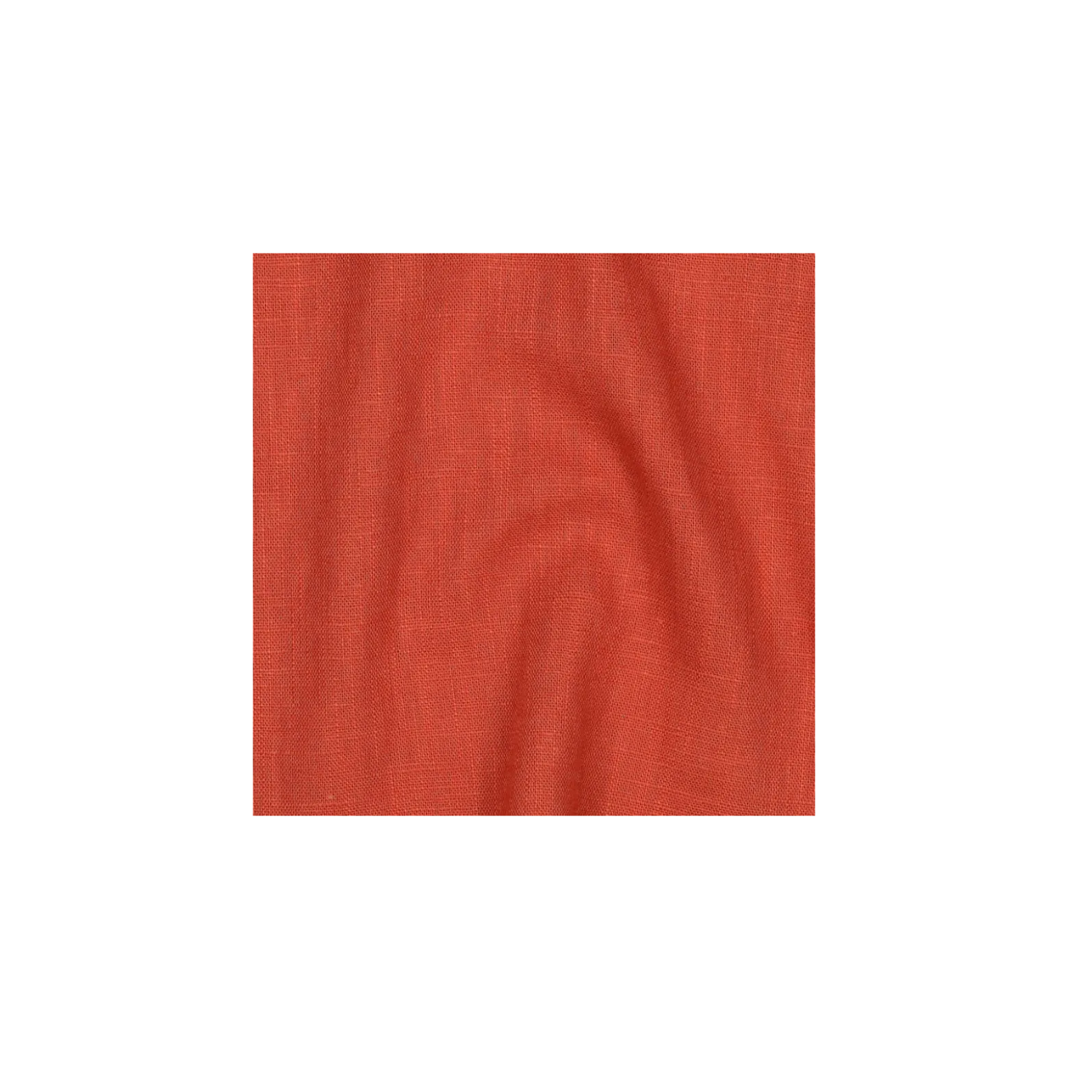 Tissu lin lavé - terracotta