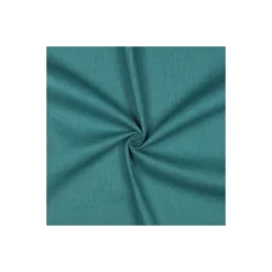 Tissu lin lavé - vert paon
