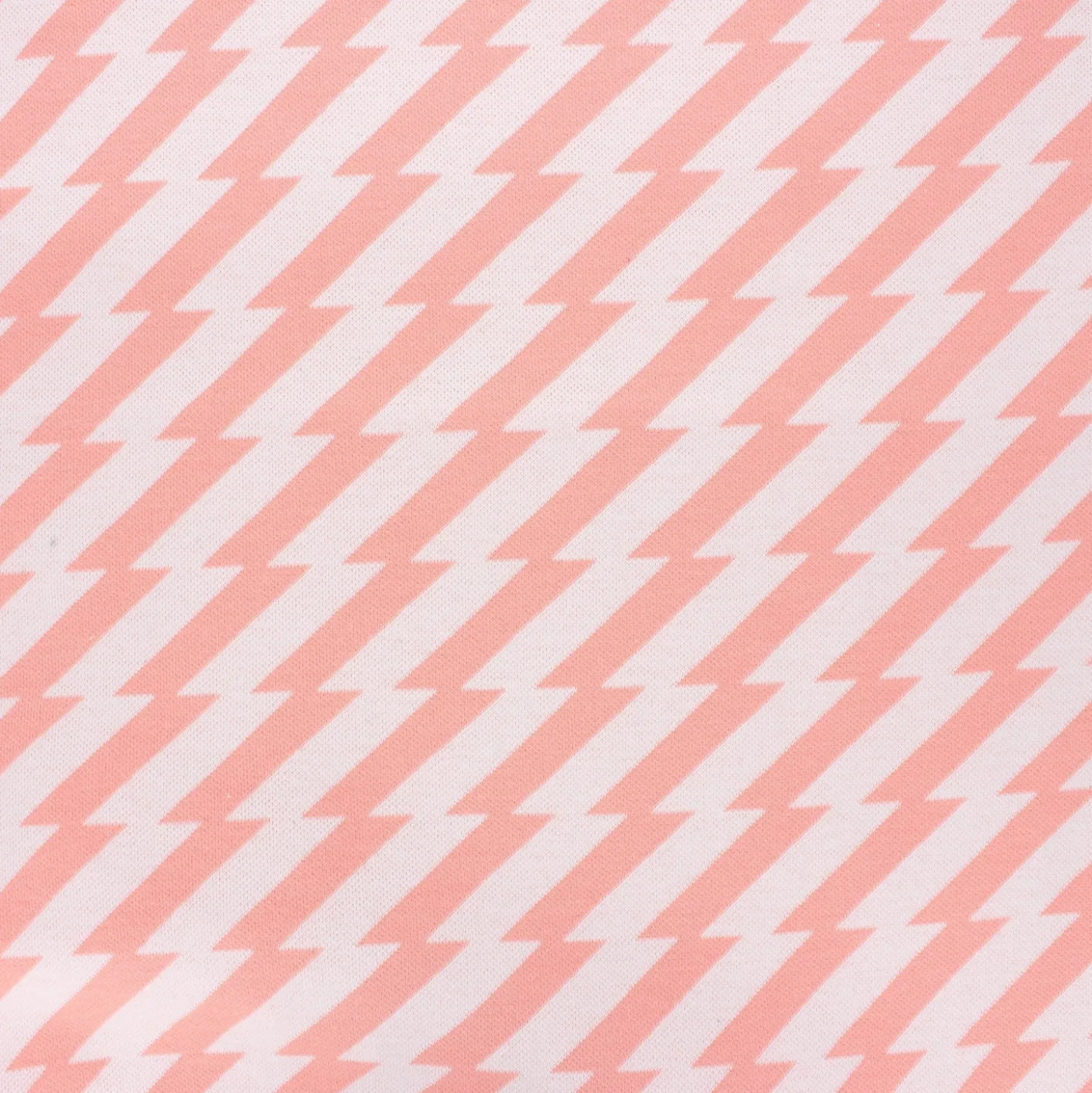 Tissu maille jacquard Sweet home Good vibes - rose